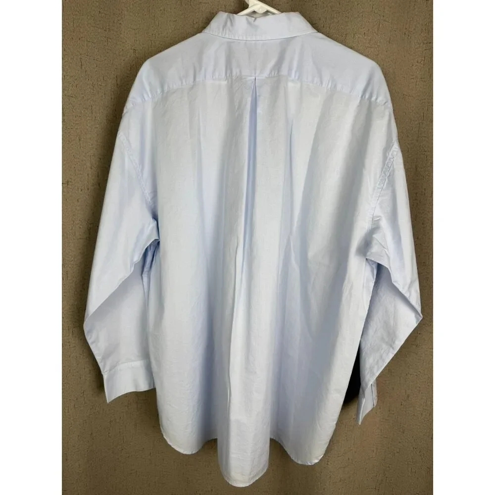 Banana Republic XL Light Blue Cotton‎ Pockets Casual Top